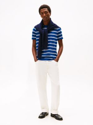 Tommy Hilfiger Çizgilı Gündəlik Köynək, Tünd Göy/Ağ Çizgi