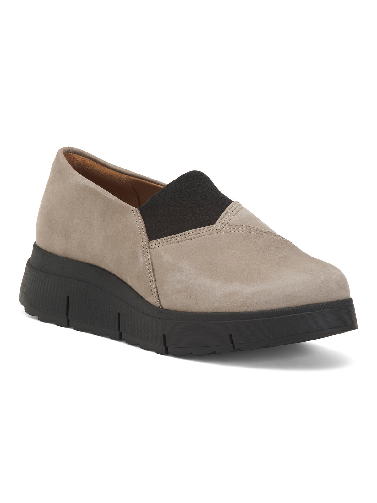 CLARKS Wide Nubuck Leather Loriini West Comfort Ayaqqabısı