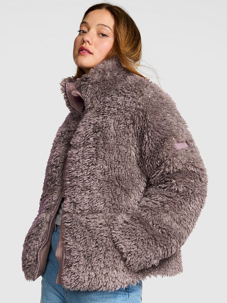 PINK Teddy Puffy Gödəkçəsi