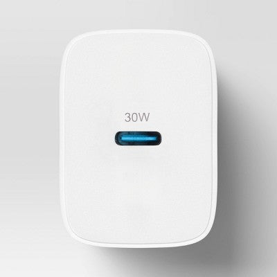 dealworthy Tək Portlu 30W USB-C Divar Şarj Cihazı 2-li Paket Ağ Rəng