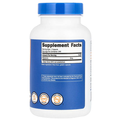 Nutricost Melatonin 5 Mg 240 Kapsul