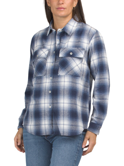 DASH Flannel Düyməli Qablaşdırma Köynəyi