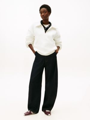 Tommy Hilfiger Teddy Fleece Quarter-Zip Sweatshirt Fil Dişi