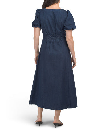Qısa Səliqəli Denim Maxi Geyim