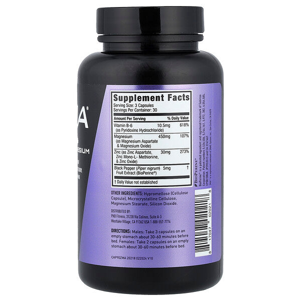 Jym Supplement Science ZMA Sink Maqnezium 90 Vegetarian Kapsul