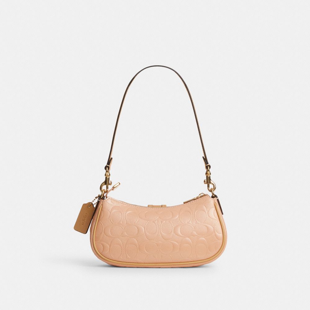 Coach Ashton Mini Çiyin Çantası Signature Dəri