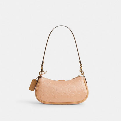 Coach Ashton Mini Çiyin Çantası Signature Dəri