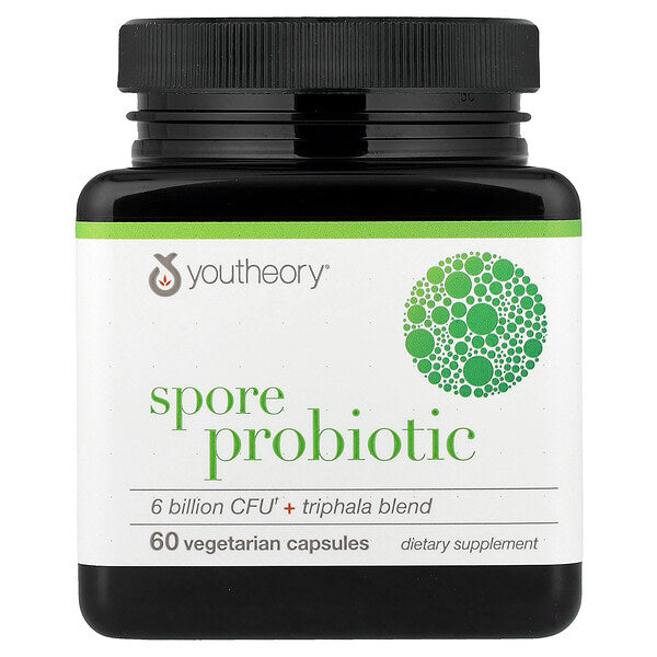Youtheory Spore Probiotic Triphala Qarışığı 60 Vegetarian Kapsula