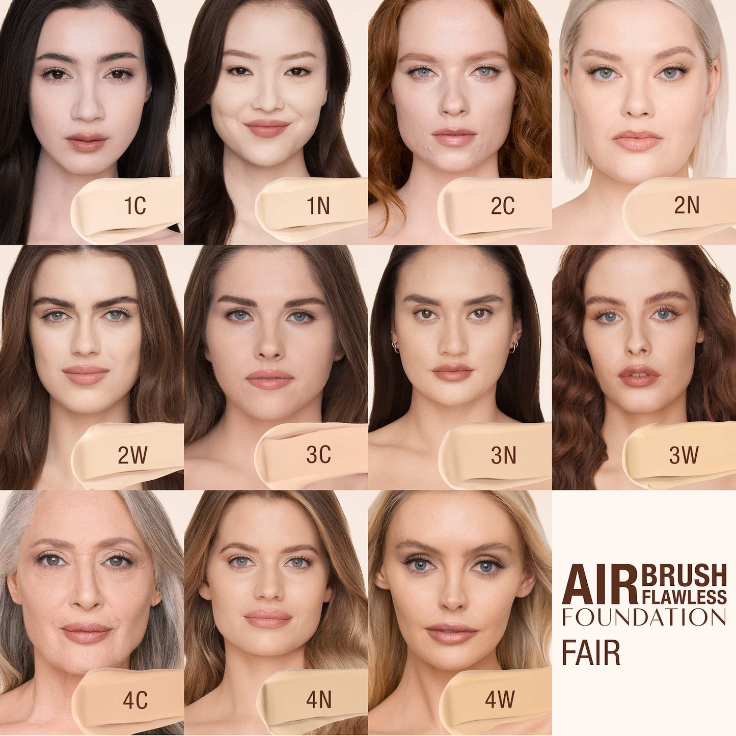 Charlotte Tilbury Airbrush Flawless Bulanıq və Mat Tam Örtünmə Tonal Kremi