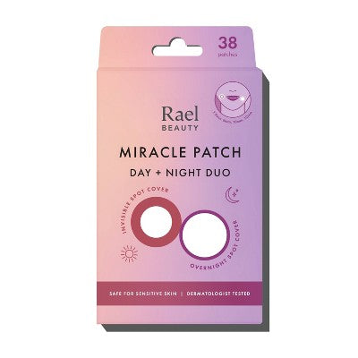 Rael Beauty Miracle Sivilce Yamaları Gündüz & Gecə Duo Paketi - 38 Adet: Hipoallerjen, Parabensiz, SilikonSuz, Səyahət Ölçüsü