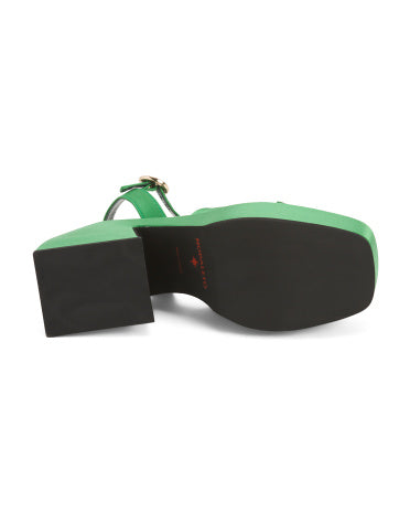NODALETO Made In Portugal Bulla Joni Platformalı Sandal
