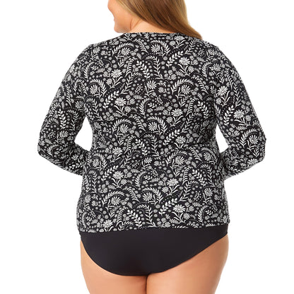 Lands' End Qadın Günəş Köynəyi, Mavi, XX-Large