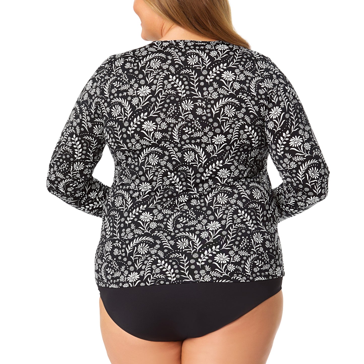 Lands' End Qadın Günəş Köynəyi, Qara, X-Large