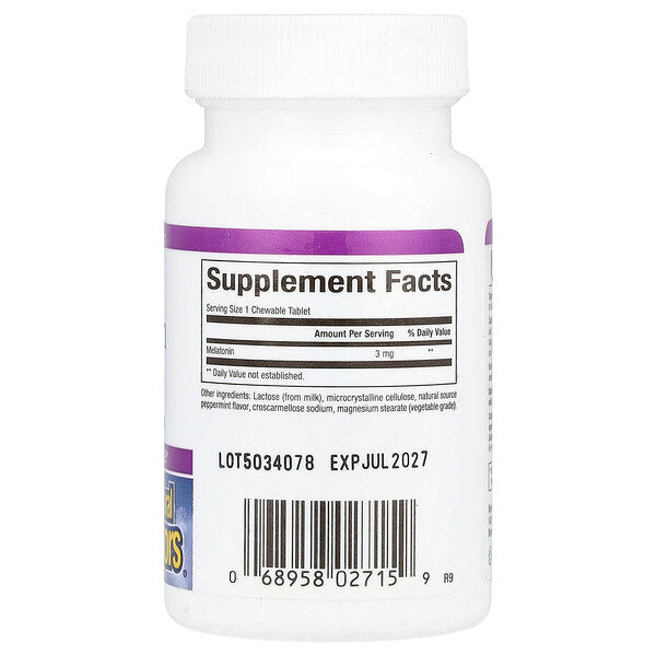 Natural Factors Stress Relax Melatonin 3 Mg 90 Çiğnənən Tablet