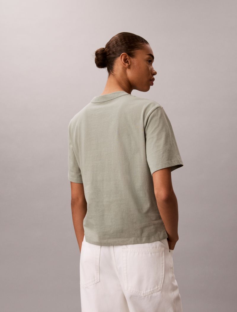 Calvin Klein Arch Logo Graphic Boxy Köynək