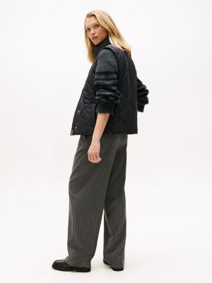 Tommy Hilfiger Yasdıqlı Stəgan Jilet, Qara