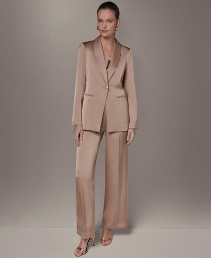 Donna Karan New York Qadın Bir Düyməli Ceket, Adi və Kiçik Ölçülər