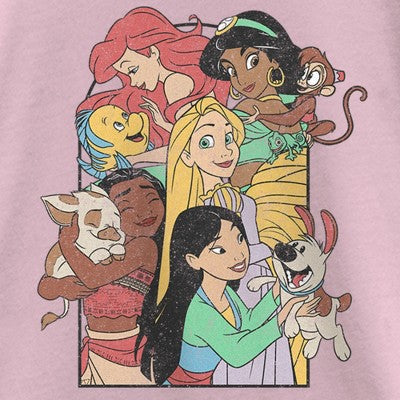 Qız Disney Princess Pets Köhnəlmiş Köynəyi - Açıq Çəhrayı - Kiçik