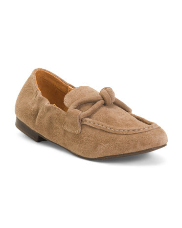 CHOCOLAT BLU Suede Anya Scrunch Loafers