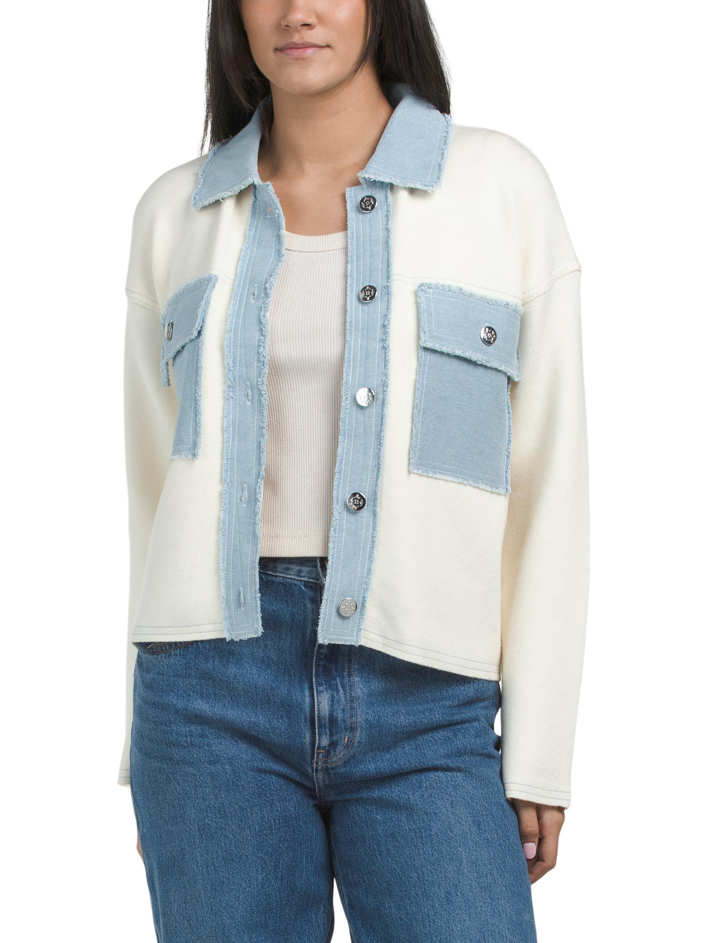 NANETTE NANETTE LEPORE Denim Cib Sveateri