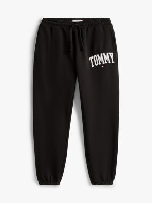 Tommy Hilfiger Varsity Logolu Kişi Trenin Şalvarı, Qara