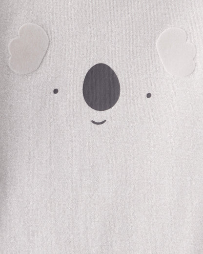 Carter's Qız Uşaq 4-lü Koala Naxışlı Pambıq Uzun Qol Bodysuitləri - Çoxrəngli