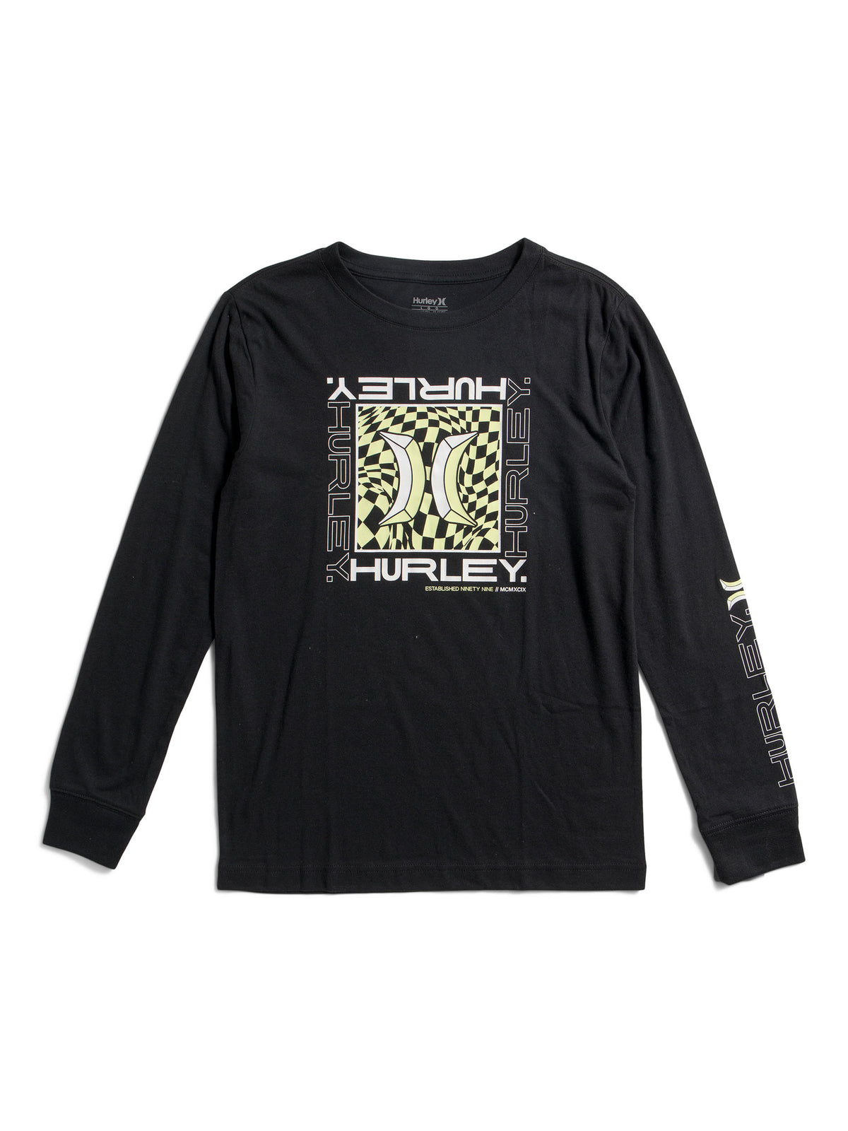 HURLEY Böyük Oğlan Kvadrat Qrafik Uzun Təkmə Köynək