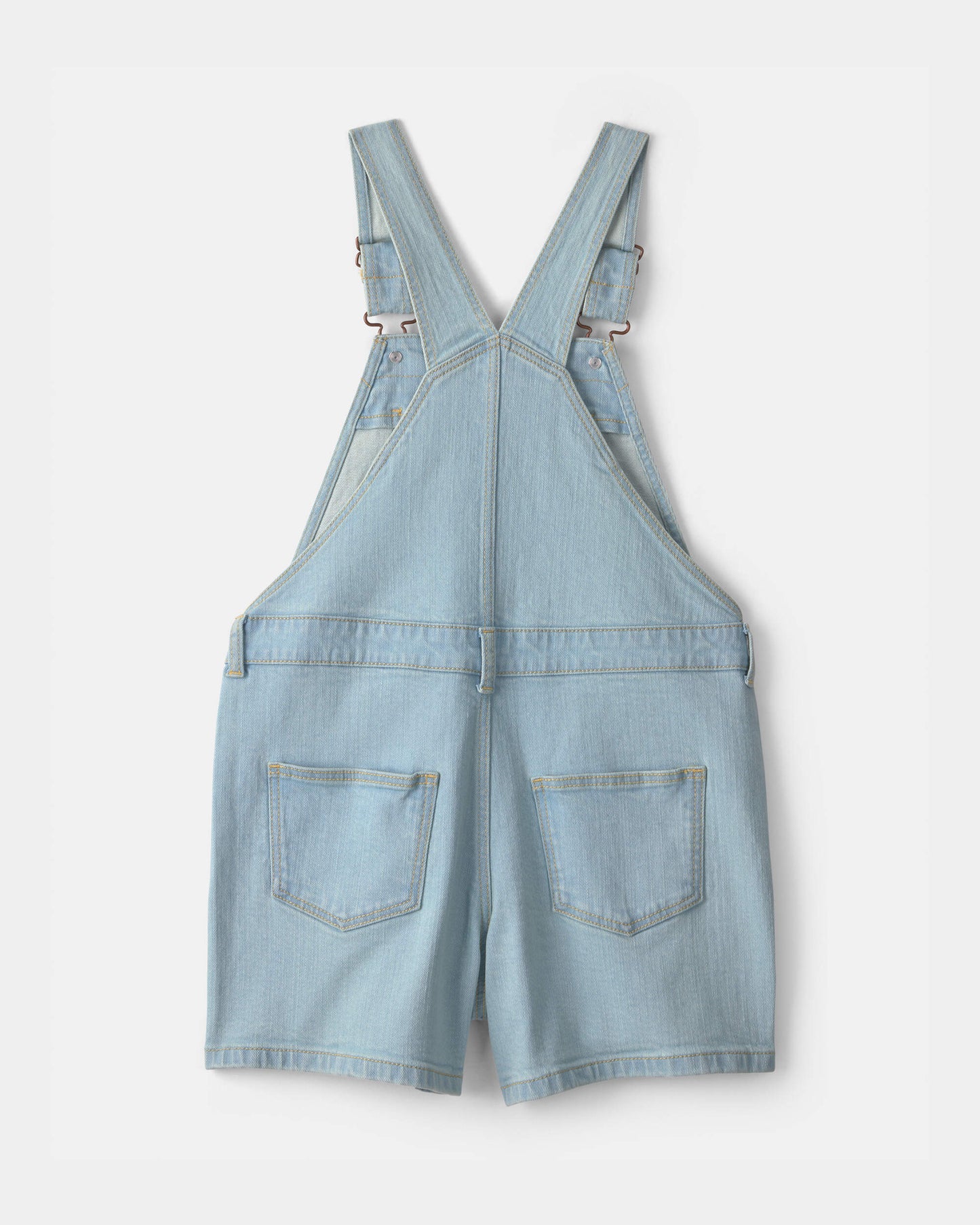 Carter's Qız Ulduz Detallı Denim Qısaq Kombinezon - Açıq Yuyumu