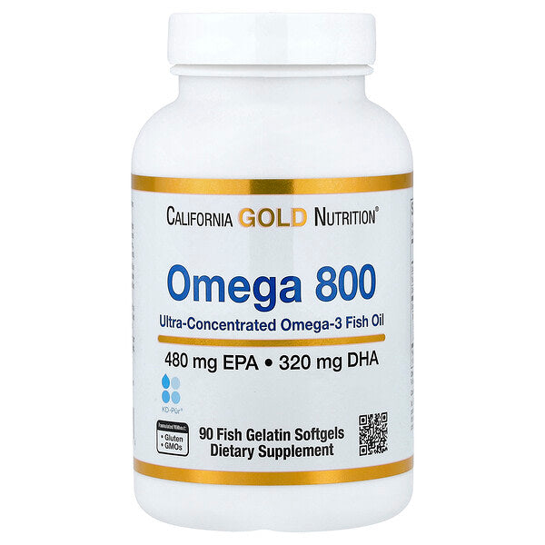 California Gold Nutrition Omega 800 Balıq Yağı 90 Kapsula