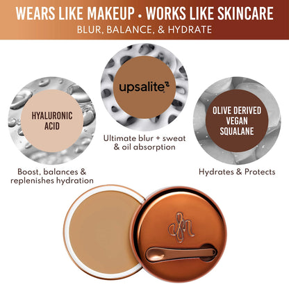 Danessa Myricks Beauty Yummy Skin Bulanıqlaştırıcı Balm Pudra - Rəngli Primer və Tonal Krem