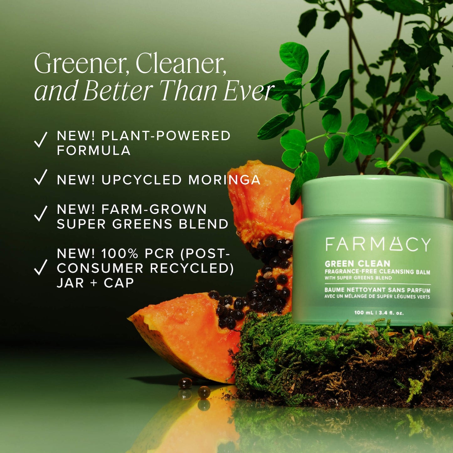 Farmacy Mini Green Clean Makyaj Çıxarıcı Təmizləyici Balm