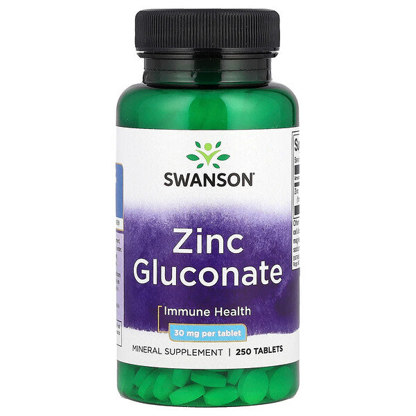 Swanson Zinc Gluconate 30 Mq 250 Tablet