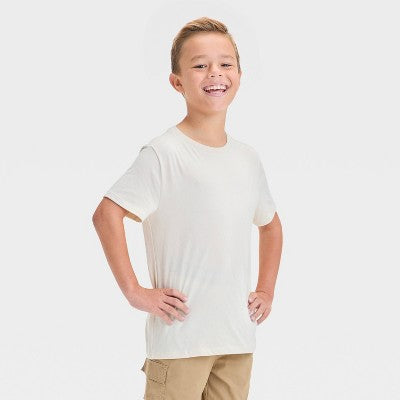 Cat & Jack Oğlan Qısa Tətəkli Köynəyi Off-White M