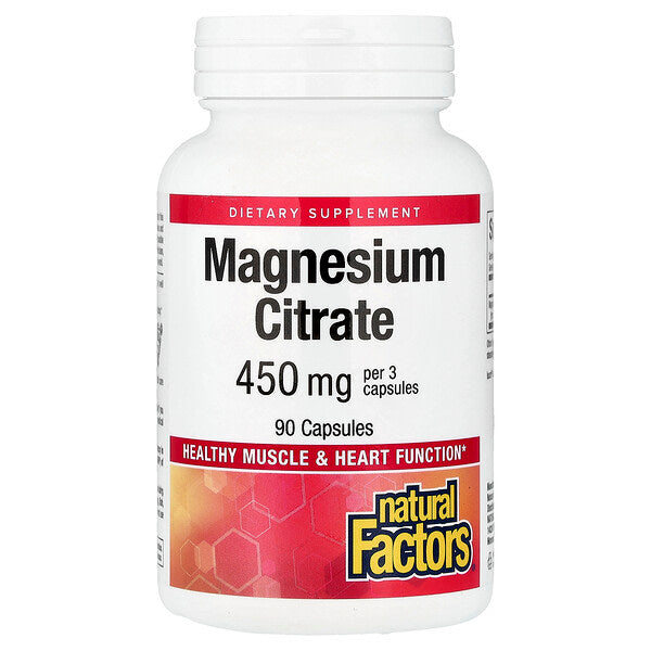 Natural Factors Magnesium Citrate 90 Kapsul 150 Mg Hər Kapsula
