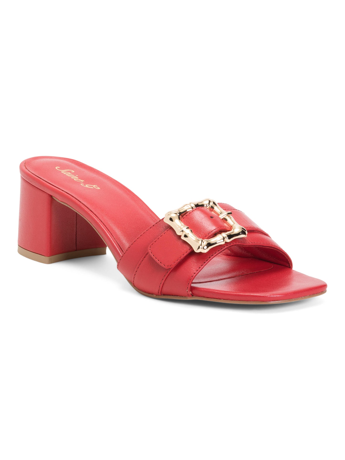 SAINT G Leather Glo Topuqlu Sandal