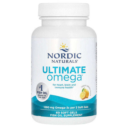 Nordic Naturals Ultimate Omega Limon 60 Yumuşaq Jel 640 Mq Hər Yumuşaq Jel üçün YoxYox