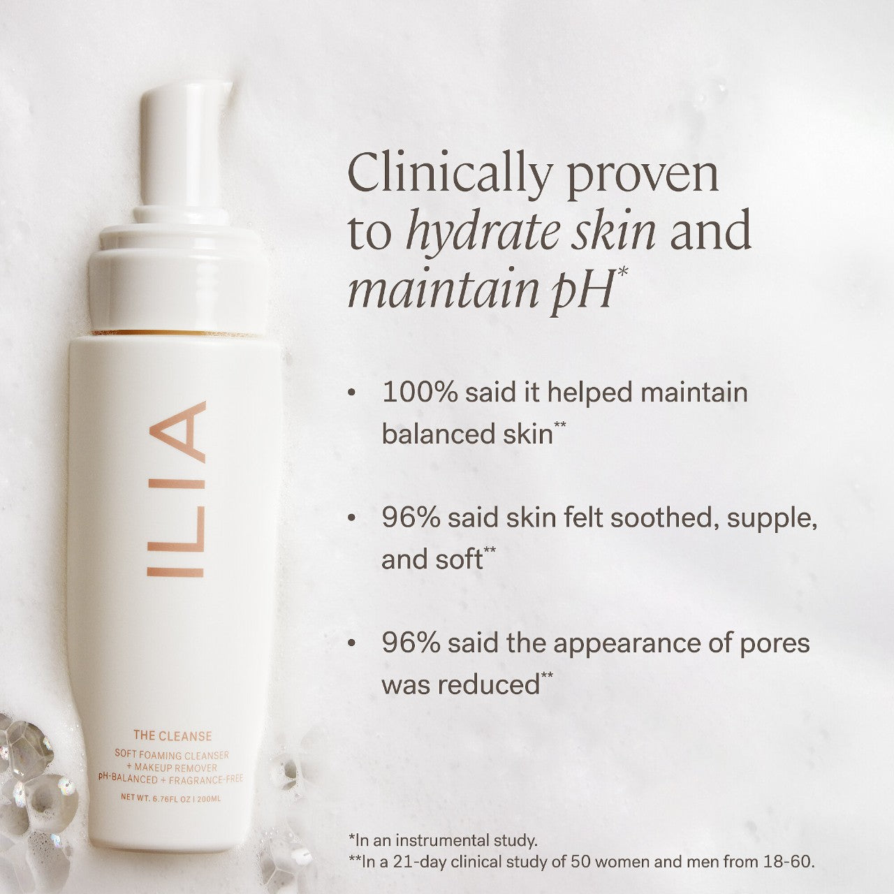 ILIA The Cleanse Soft Foaming Cleanser Makyaj Çıkarıcı