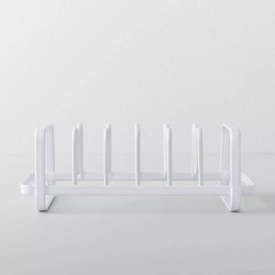 Brightroom Tel Saxlama Qapaq Təşkilatçısı Ağ - Mətbəx Şkafı Təşkilatçısı, Dəmir Qab və Tavada Rəfi, 13.5" Dərinlik