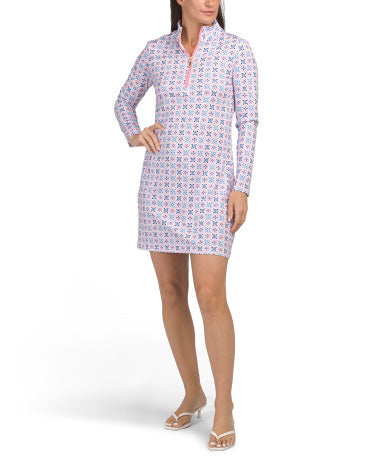 PALM HOUSE UPF 50 Quarter Zip Mini Geyim