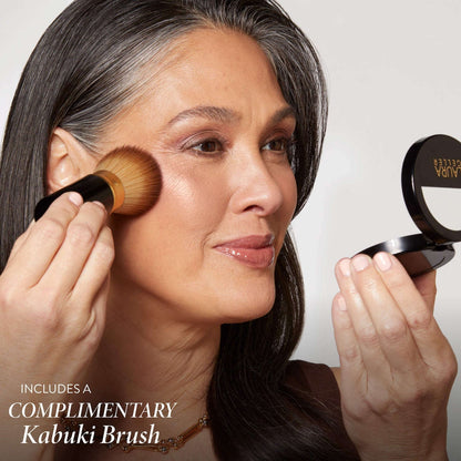 Laura Geller Balance and Brighten Rəng Korreksiyalı Baked Powder Foundation + Kabuki Fırçası YoxYox