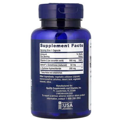 Life Extension Glutathione Cysteine C 100 Kapsul