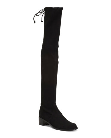 STUART WEITZMAN Made In Spain Suede Midland High Shaft Çəkmələri