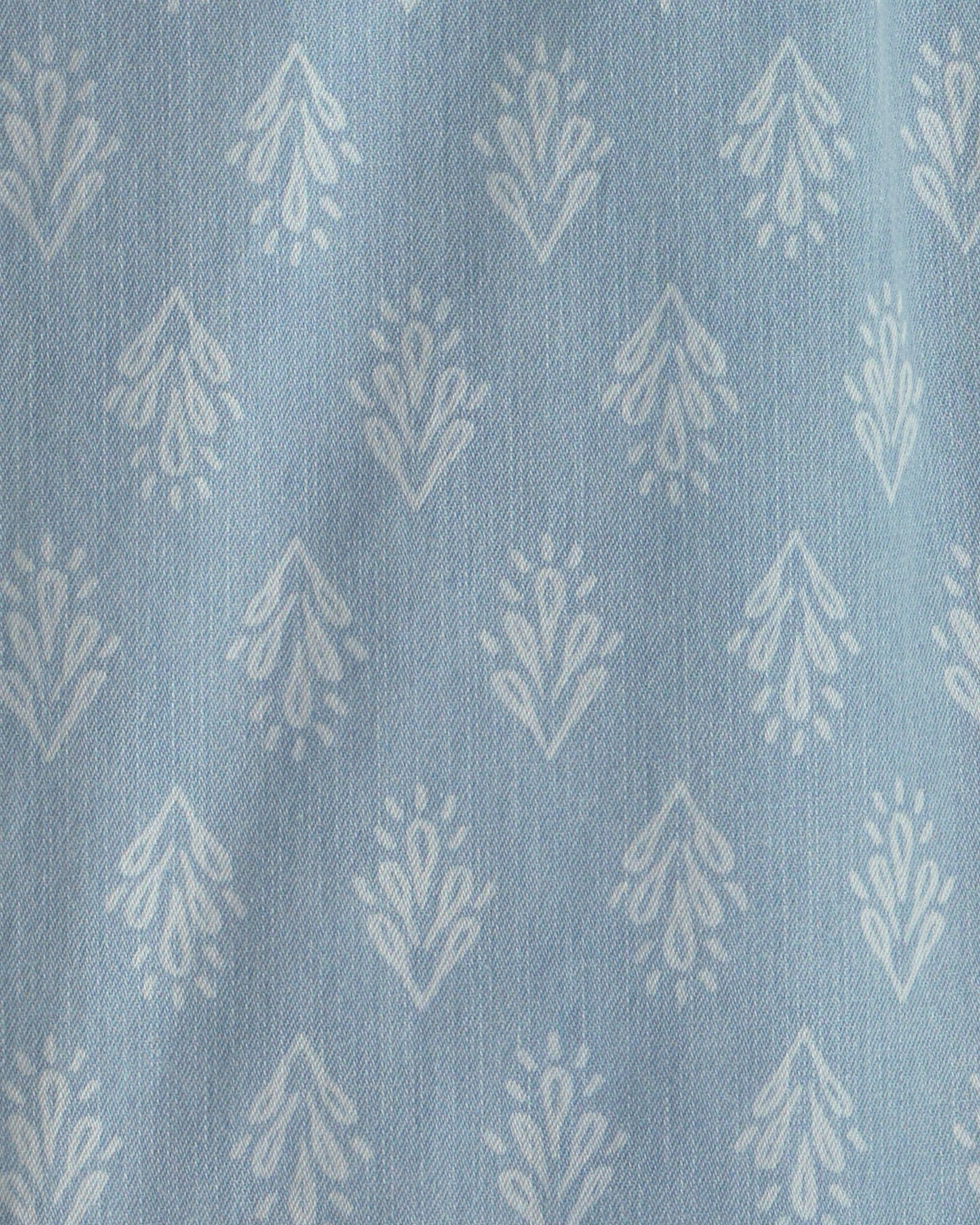 OshKosh B'gosh Qız Çiçəkli Chambray Çəkmə Şalvar - Açıq Yuma