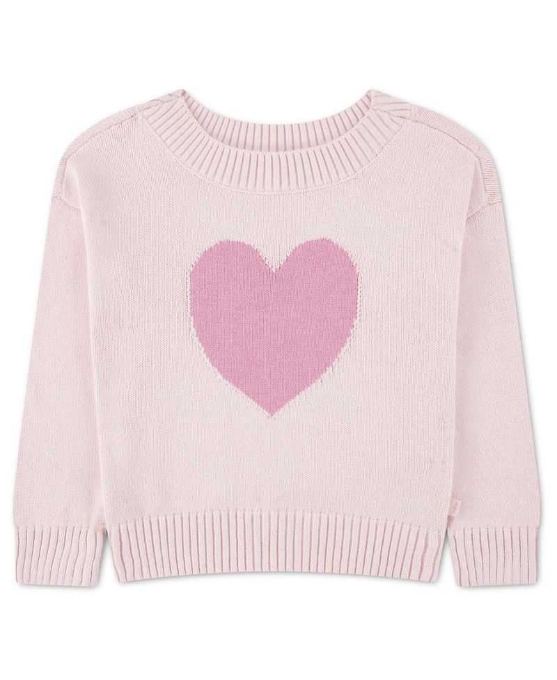 abercrombie kids Qız Ürək Naxışlı Oversize Sviter
