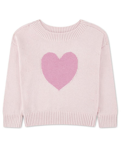 abercrombie kids Qız Ürək Naxışlı Oversize Sviter