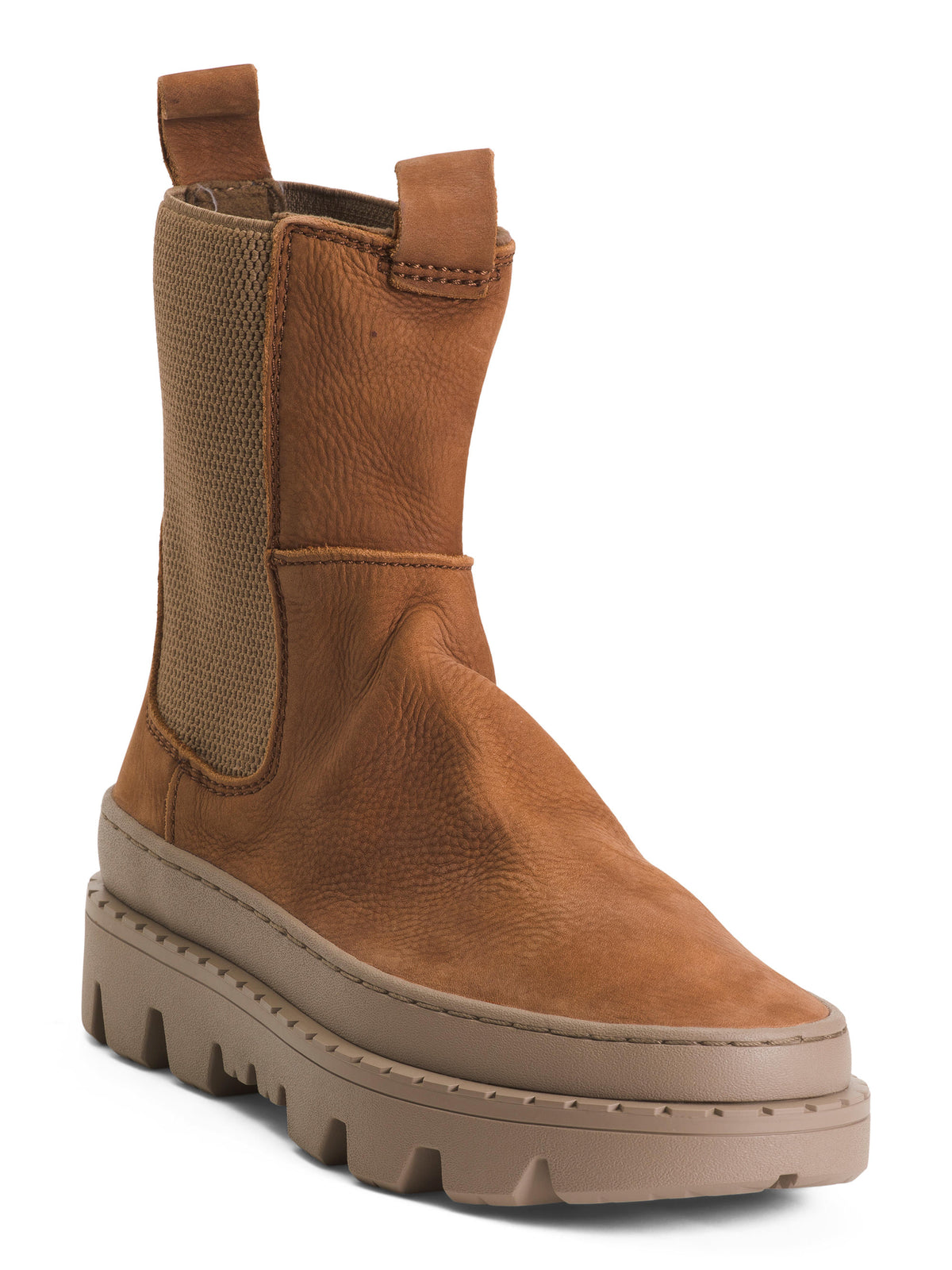 SATORISAN Nubuck Dəri Unalome Elastikli Çəkmə