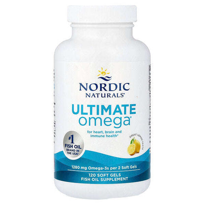 Nordic Naturals Ultimate Omega Möhtəşəm Limon 120 Yumşaq Kapsul 640 Mq Hər Kapsulda YoxYox