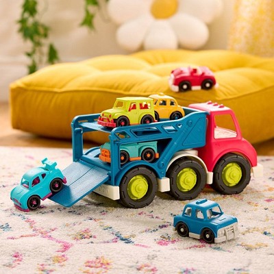 B. toys - Avtomobil Daşıyıcı Yük Maşını və 6 Avtomobil - Happy Cruisers