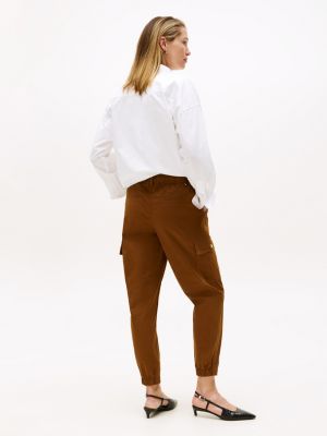 Tommy Hilfiger Kəmər Bağlı Cargo Joqqer, Highland Xaki