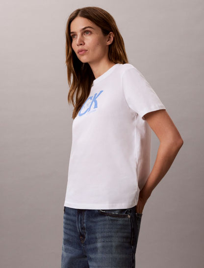 Calvin Klein NYC Monogram Qrafiki Klassik Köynək